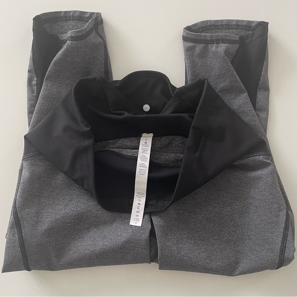 Lululemon Train Times Crop 17” Heathered Black 8 - Picture 7 of 11